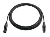 Psso Dmx Cable Xlr 3Pin 5M Bk Neutrik Black Connectors